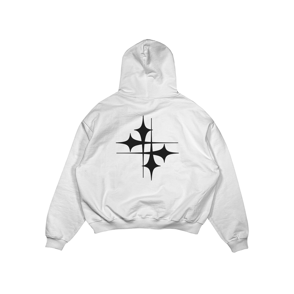 INTERSECTING STARS OVERSIZED HOODIE